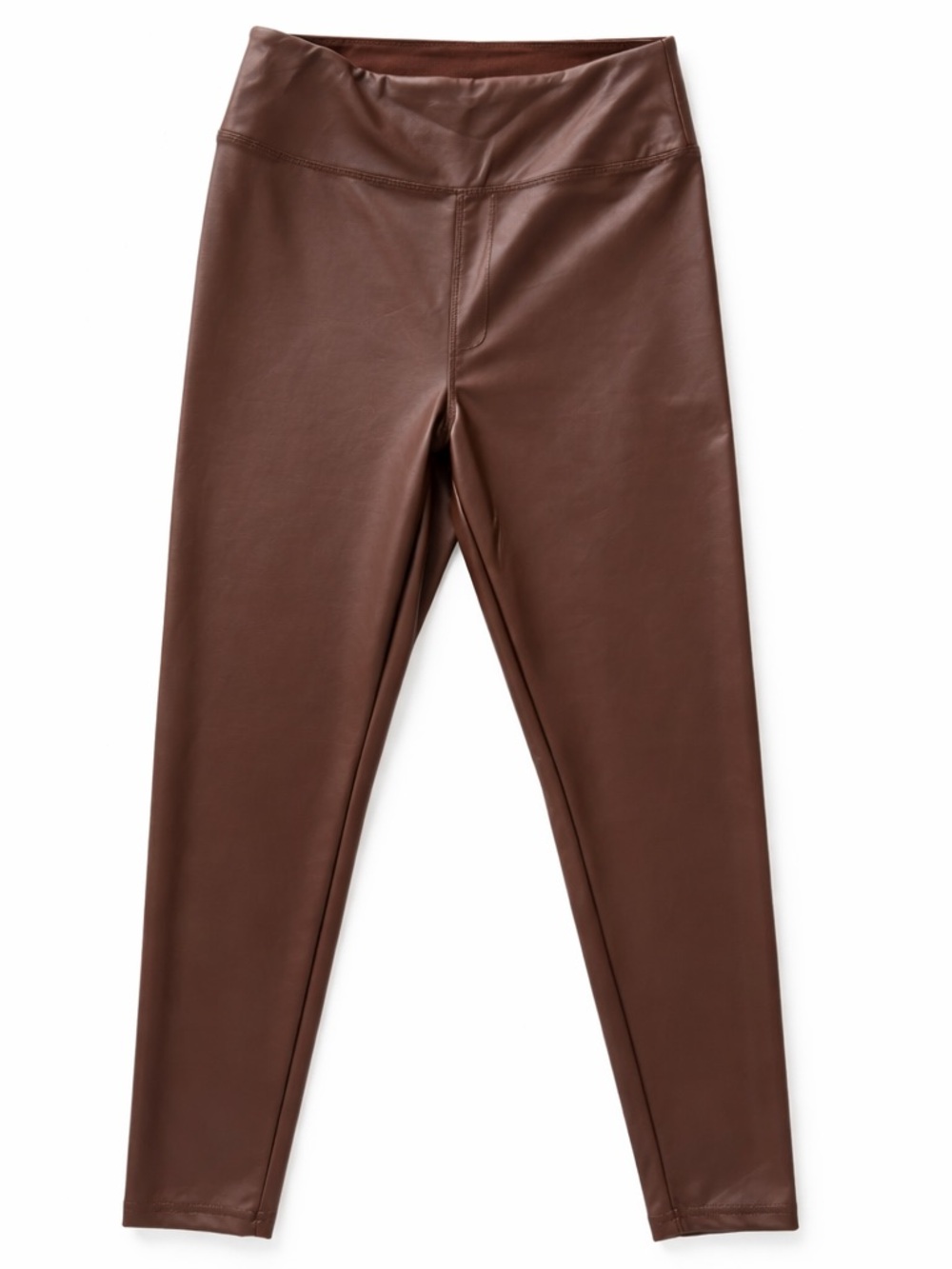 aerie Offline Faux Leather Luxe Leggings in Brown